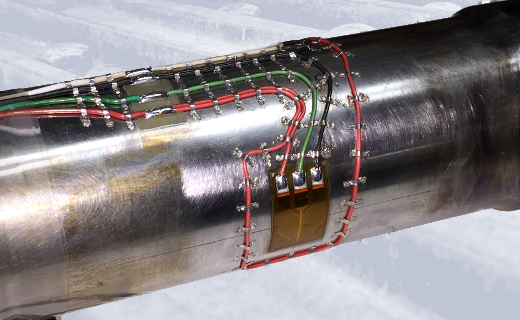 Shaft torque strain gauge measurement