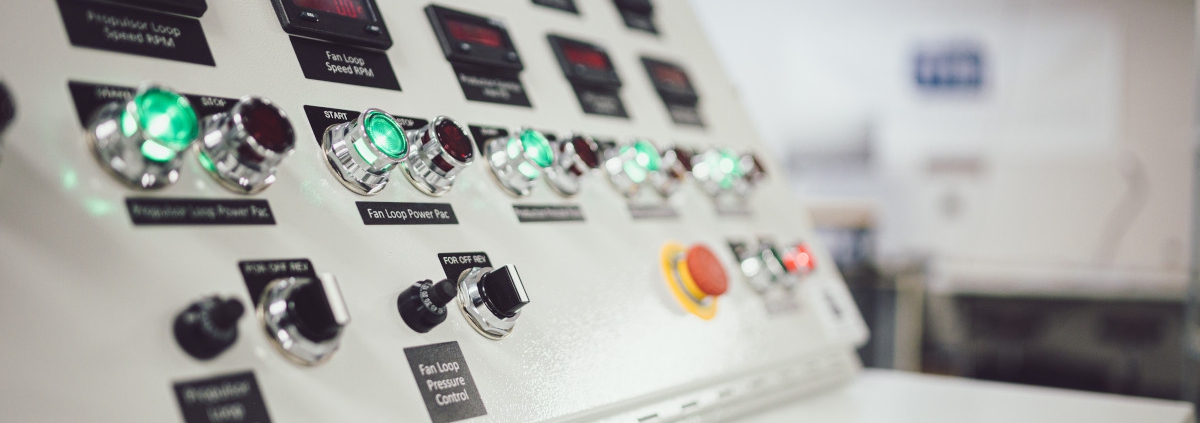 Custom control panel ITM built for a defense contractor